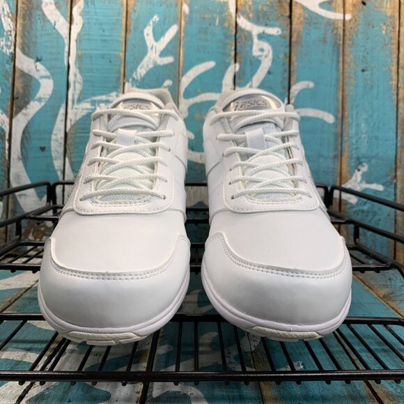 NEW Asics Cheer 8 White/Silver Cheerleader Athletic Shoes Q654Y Womens Size 8 - Picture 4 of 10